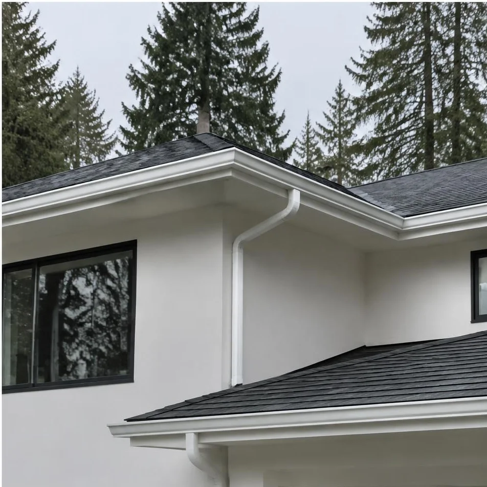 Illustrative service photograph of gutters at a Woodridge, Bellevue residential home.